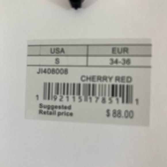 NWT - Jack by Bb Dakota Cherry Red Shirt Chiffon Dress. Size Small NWT - Picture 13 of 14